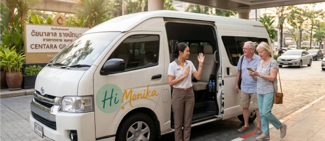 Complimentary hotel pickup service included in private tour