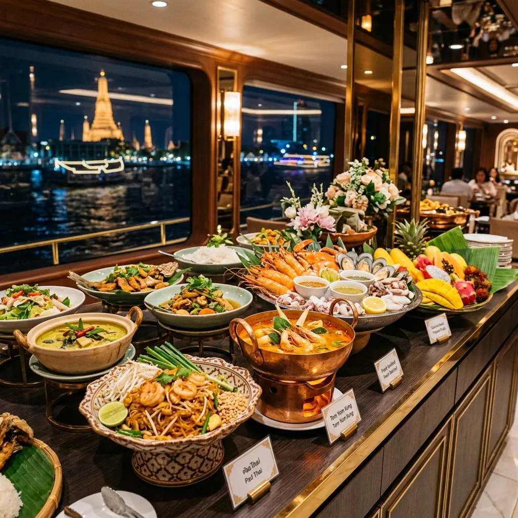 Chao Phraya Dinner Cruise highlights at Bangkok