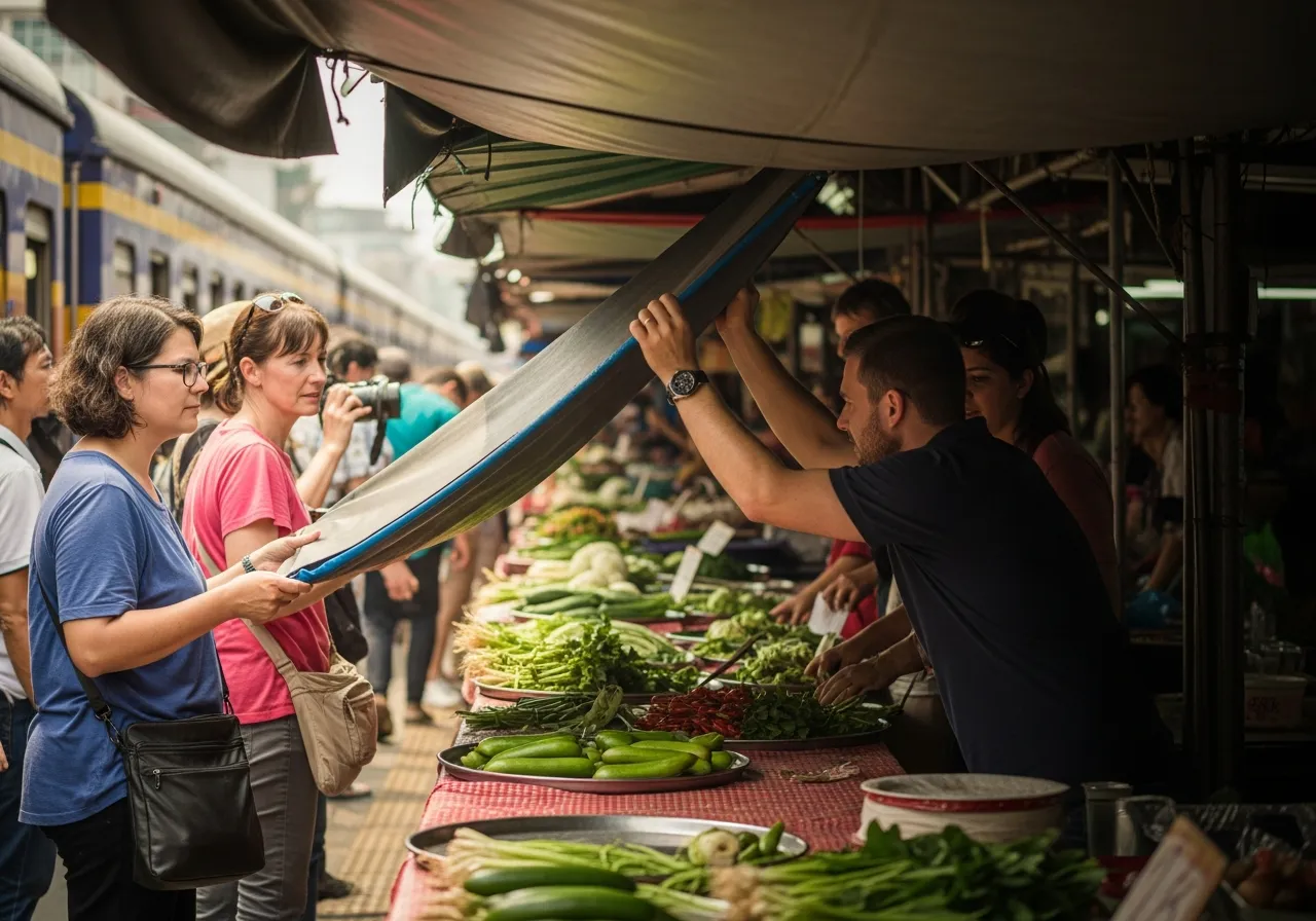 Damnoen Saduak & Maeklong Railway — experience with guide
