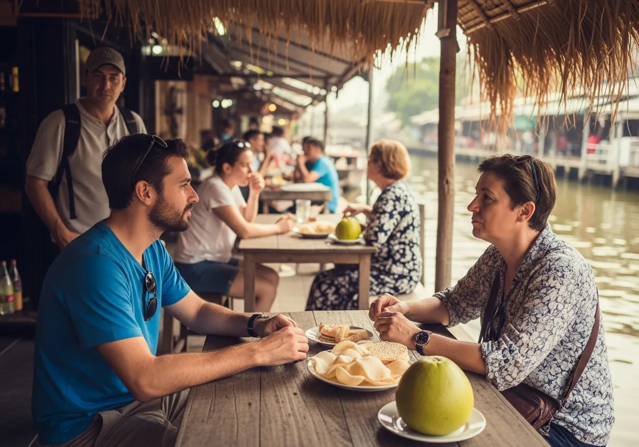 Mahasawat Canal by Longtail highlights at Bangkok