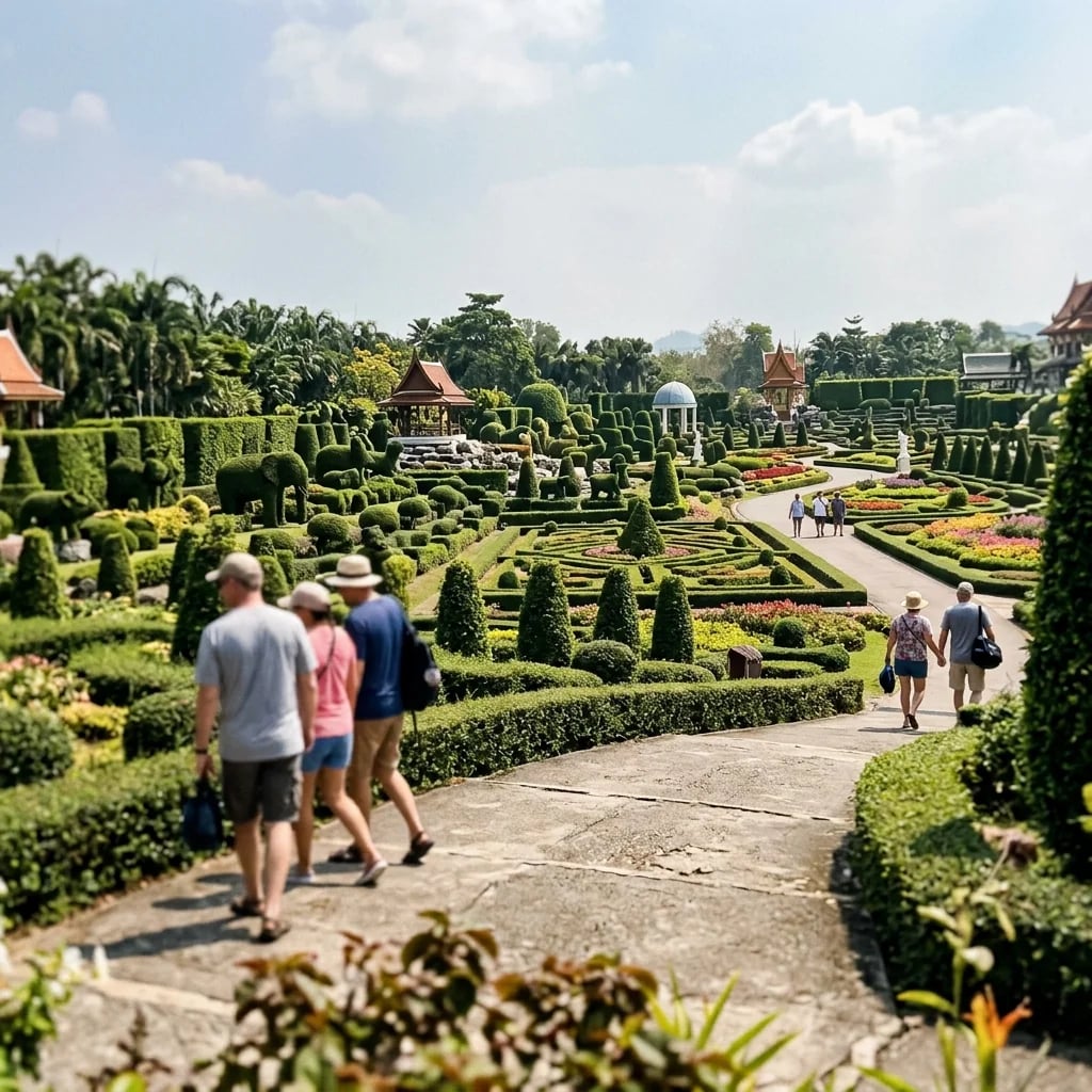Sanctuary of Truth & Nong Nooch highlights at Bangkok