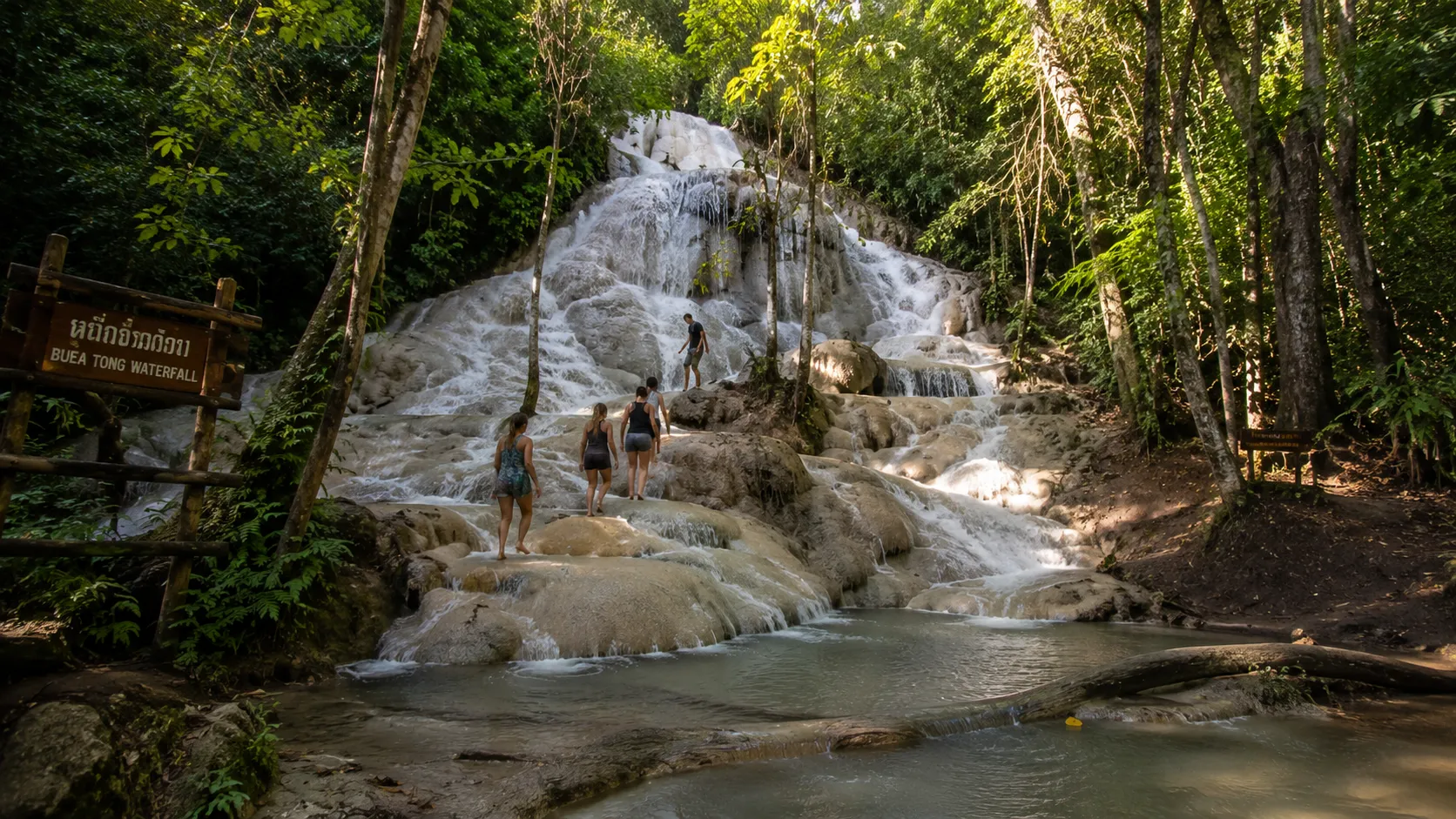 Sticky Waterfall & Chiang Dao Cave — private tour with Monika
